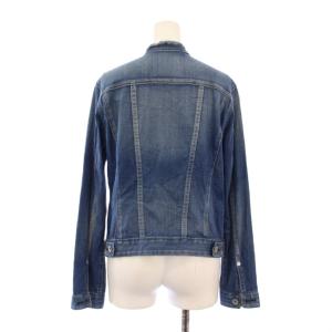 Leilian NEMIKA デニムジャケット Gジャン ジージャン ノーカラー アウター ショート丈 ストレッチ 11