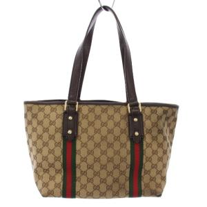 GUCCI シェリーライン GGキャンバス トートバッグ ベージュ 137396