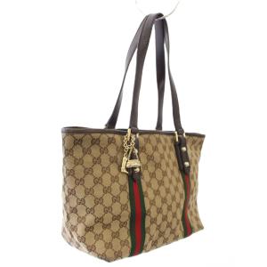 GUCCI シェリーライン GGキャンバス トートバッグ ベージュ 137396