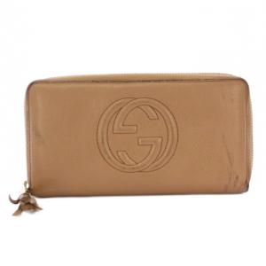 ソーホー 長財布 ラウンドファスナー レザー ベージュ 308004 /BM OH