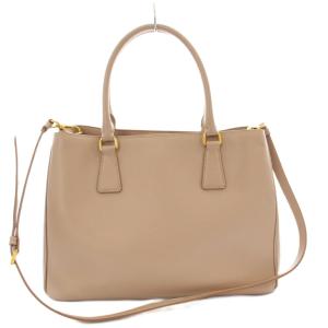 PRADA ガレリア トートバッグ 2WAY サフィアーノレザー ピンクベージュ BN1874