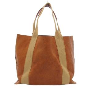 genten トートバッグ レザー 革 茶 ブラウン /JS