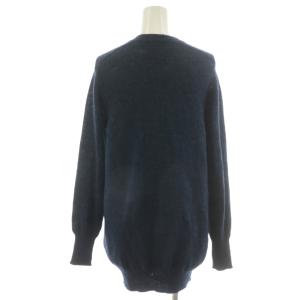 45R カーディガン ウール アルパカ混 2 紺 ネイビー 7-10-8054 /AN41