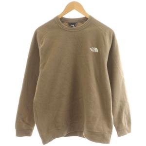 マイクロフリースクルー Micro Fleece Crew スウェット トレーナー ロゴ 刺繍 M ベージュ