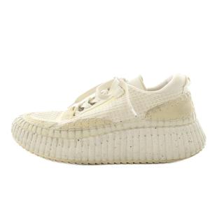 Nama スニーカー 38 ベージュ ホワイト