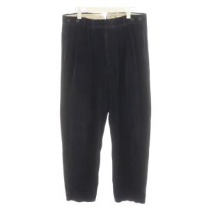 Pantalone Uomo パンツ ベロア ボタンフライ 48 紺 ネイビー /AN52