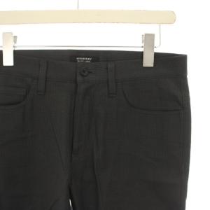 BURBERRY BLACK LABEL テーパードパンツ スラックス グレンチェック 70 ダークグレー BMS09-717-08 /HN