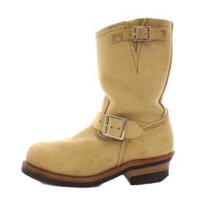 RED WING 羽タグ 8268 スエード エンジニアブーツ US6 ベージュ