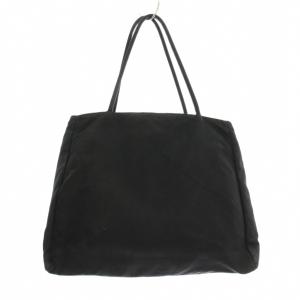 PRADA トートバッグ ハンドバッグ 三角プレート ナイロン 黒 ブラック /KU OH