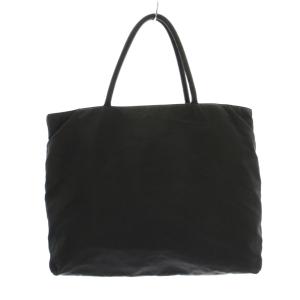 PRADA トートバッグ ハンドバッグ 三角プレート ナイロン 黒 ブラック /KU OH