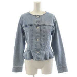 25SS ストレッチデニムノーカラー ジャケット 36