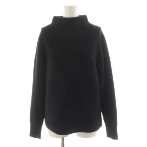 CASHMERE BATWING SWTR ニット セーター ハイネック 長袖 カシミヤ S 黒 ブラック