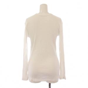 MUSE de Deuxieme Classe DEGNITYTシャツ カットソー 長袖 クルーネック ストレッチ ワンカラー F 白 ホワイト 22070500701010