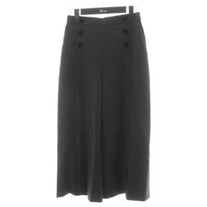 24年製 ワイドパンツ 裾スリット 36 グレー 5445010 /AN44