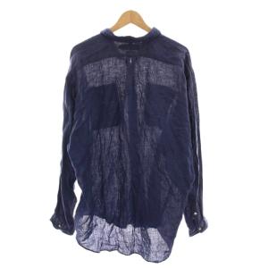 Polo by Ralph Lauren WHITFIELD 長袖 シャツ リネン XL 紺 ネイビー /YM