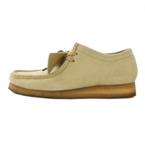 Clarks Wallabee ワラビー デザートブーツ スクエアトゥ 厚底 スエード US10 27cm ベージュ