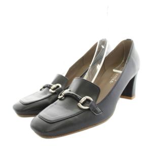 アルテミス artemis ビットヒールローファー パンプス スクエアトゥ チャンキーヒール レザー 25.0cm