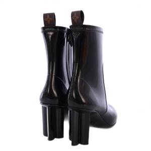 LOUIS VUITTON シルエットライン レインシューズ ラバー 37 ブラック