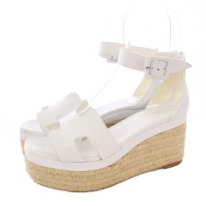 エルダ エスパドリーユ サンダル 36 ホワイト