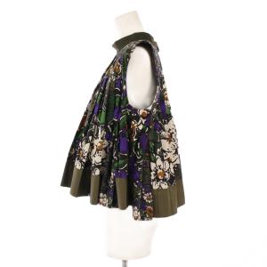 sacai 23SS ブラウス ノースリーブ 花柄 2 マルチカラー