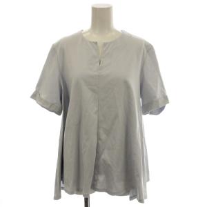 23SS BASALT WAYNE シャツ カットソー 半袖 フレア 38 水色 サックスブルー 3101019