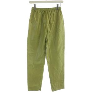 MAISON SPECIAL フェイクレザーパンツ テーパードパンツ イージー 裾ジップ 36 緑 グリーン 21211465114