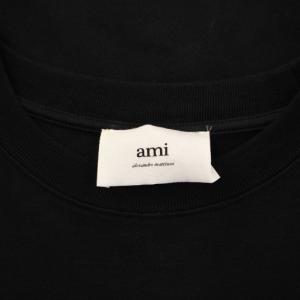 AMI Alexandre Mattiussi オーガニックコットンジャージー Ami de Coeur ロングスリーブTシャツ ロンT 長袖 クルーネック