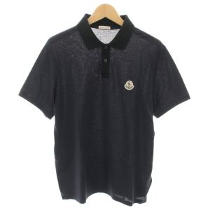 SSポロ SS POLO ポロシャツ 半袖 ロゴワッペン ロゴ刺繍 M 紺 ネイビー H10918A00017