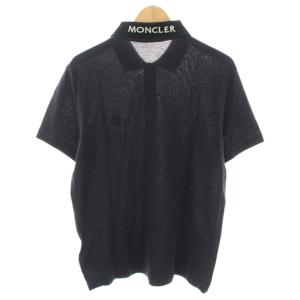 MONCLER SSポロ SS POLO ポロシャツ 半袖 ロゴワッペン ロゴ刺繍 M 紺 ネイビー H10918A00017