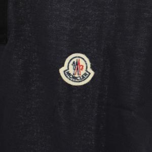 MONCLER SSポロ SS POLO ポロシャツ 半袖 ロゴワッペン ロゴ刺繍 M 紺 ネイビー H10918A00017