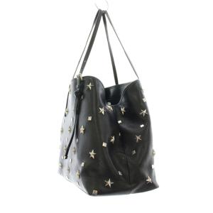 JIMMY CHOO サシャ スタースタッズ トートバッグ ブラック