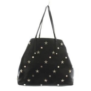JIMMY CHOO サシャ スタースタッズ トートバッグ ブラック