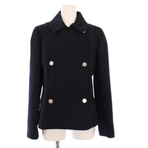 ダブルブレストコート 36 ネイビー