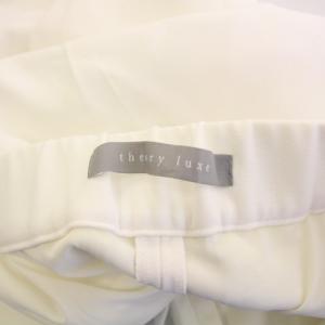 theory luxe COSIMO CAROL 2 テーパードパンツ スラックス ジップフライ ストレッチ ワンカラー 無地