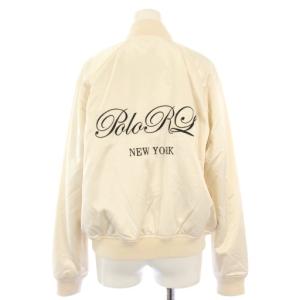 POLO RALPH LAUREN サテンボンバージャケット S アイボリー 0200011514