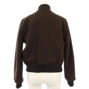 POLO RALPH LAUREN ウールブレンド ツイル レターマン ジャケット XS ブラウン