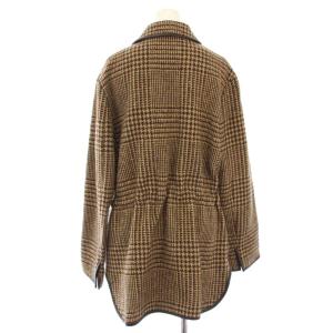 POLO RALPH LAUREN オーバーサイズ ハウンドトゥース ツイード ウール カー コート XS ベージュ
