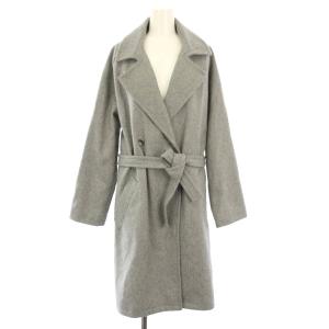 MANTEAU BAKERSTREET COAT ガウンコート アウター ベルト 36 グレー 23206-1-24831