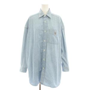 デニムアンドサプライ DENIM＆SUPPLY オーバーサイズウッォッシュドデニムシャツ ブラウス 長袖