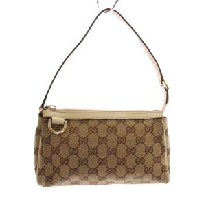 GGキャンバス アクセサリーポーチ ベージュ ホワイト 145750