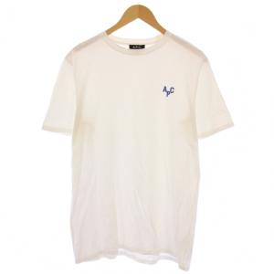 Tシャツ 半袖 クルーネック ロゴ プリント ワンポイント L 白 ホワイト /BB