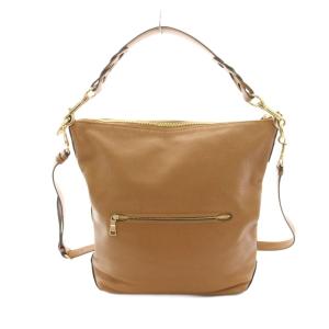 COACH アビーダッフル2wayショルダーバッグ ハンドバッグ レザー キャメル F31507 /YT