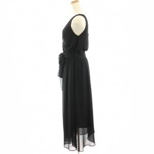 Ameri VINTAGE ROMANTIC ROPE DRESS ワンピース マキシ ロング ノースリーブ リボン レース切替 S