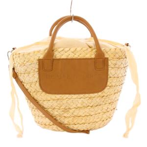 BEAMS COUTURE 保冷かごバッグ大 2WAY カゴバッグ ハンドバッグ ショルダーバッグ 舟型