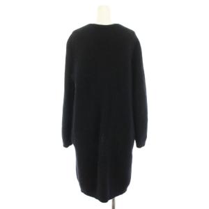 Max Mara Studio MaxMaraStudio シャギーニットカーディガン トッパー ロング 長袖 M 黒 ブラック 631601430700 /YT