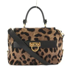 ガンチーニ ソフィア ショルダーバッグ ヒョウ柄