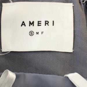 Ameri VINTAGE フレアスカート ロング 玉虫色 S 青 ブルー 02920920120 /G