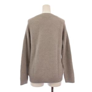 Aquascutum ニット セーター 長袖 クルーネック ウール 8 グレー /BM