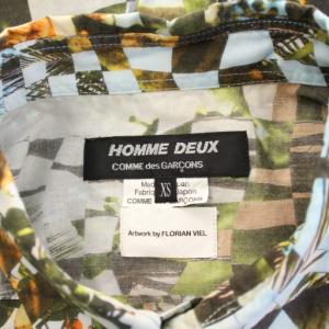 Comme des Garçons Homme Deux AD2020 カジュアルシャツ 半袖 レギュラーカラー 総柄 XS マルチカラー /BB