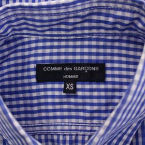 COMME des GARCONS HOMME AD2021 ボタンダウンシャツ カジュアル 長袖 レギュラーカラー ギンガムチェック柄 カモフラ 迷彩柄